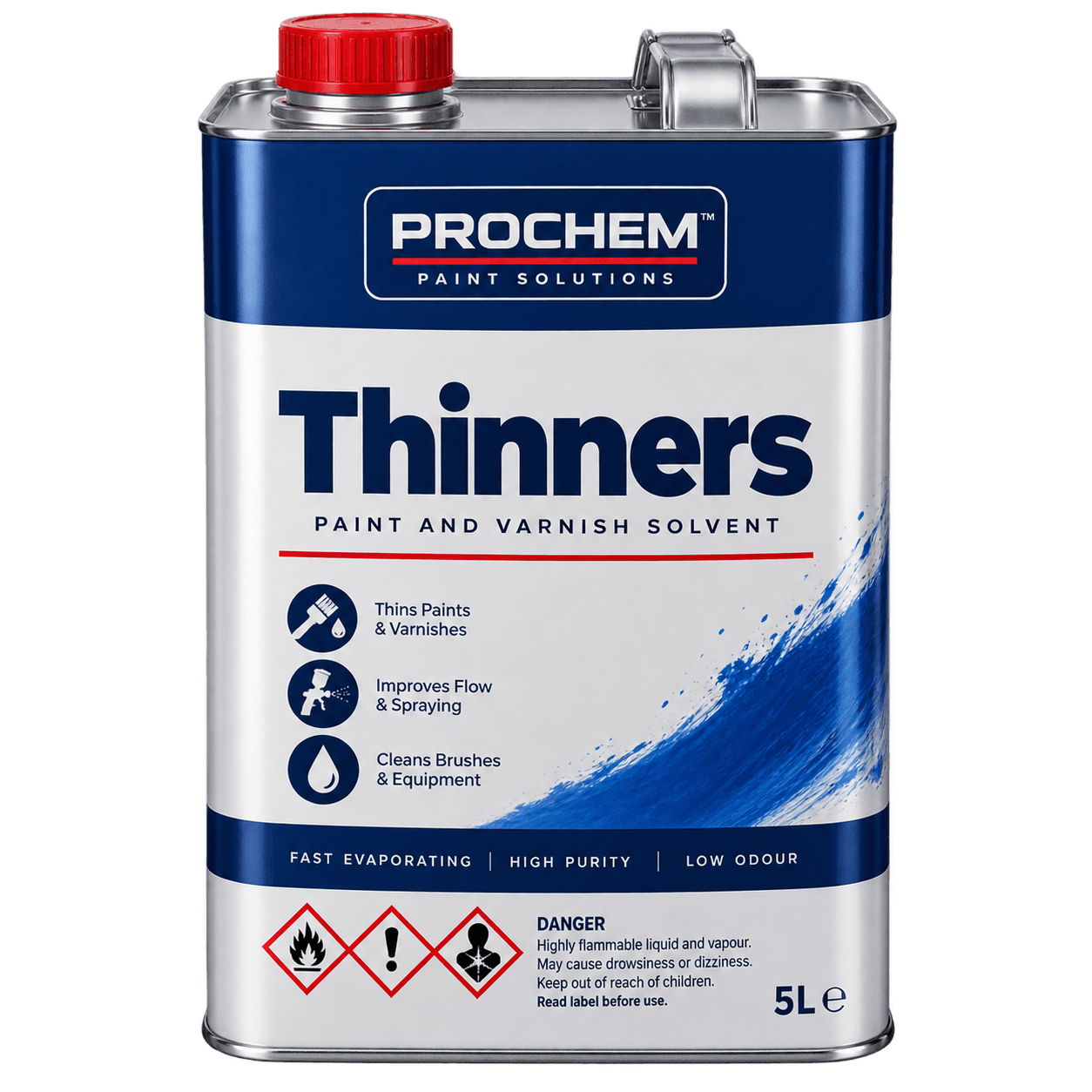 Prochem Thinners E Grade Solvent available through TRUECOLOURS